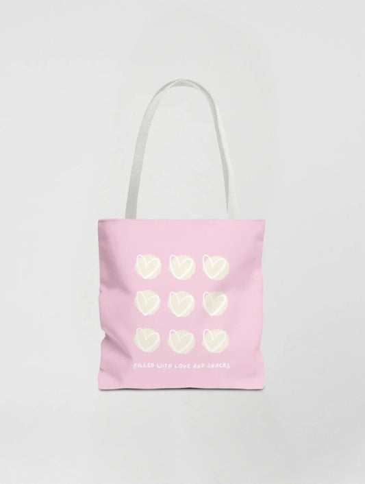 LOVE & SNACKS TOTE BAG