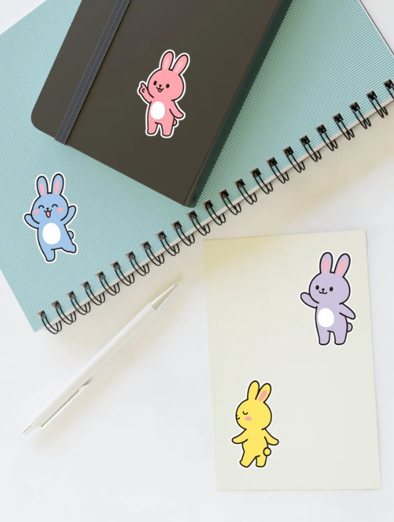 BENNY THE BUNNY STICKER SHEET