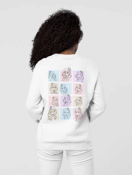 A PRINCESS EMOTIONS SWEATSHIRT